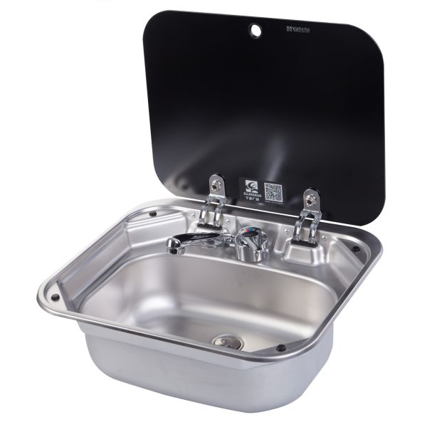 Stainless Steel Sink with Glass Lid -Grun Leisure Products GR586