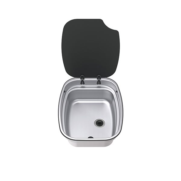 Thetford Argent Stainless Bowl- Black Lid SBL1052-SP