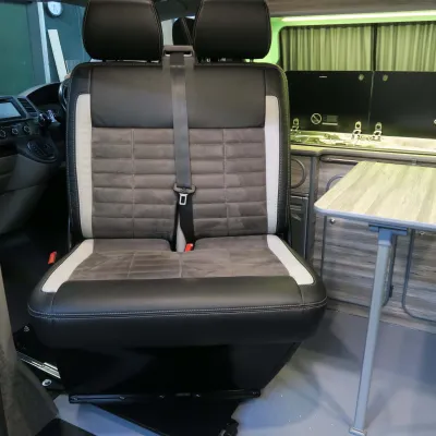 MS Craft VW T5, T6 and T6.1 Double-Seat Sliding Swivel Base